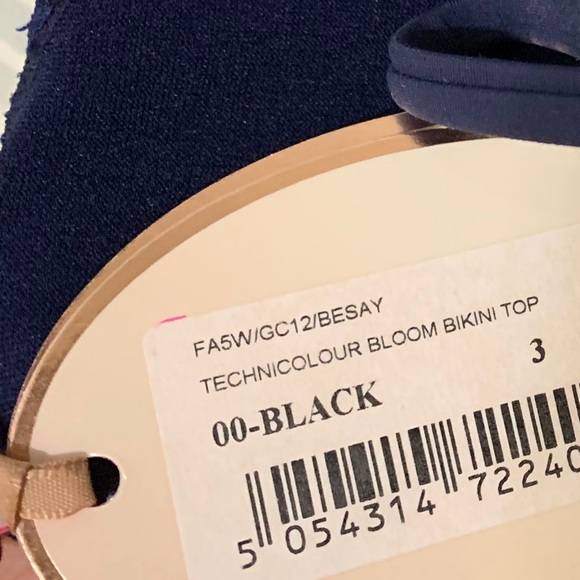 TED BAKER Technicolor Bloom Bikini Top - Picture 5 of 5